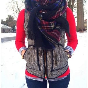 Pink Lily Herringbone Quilted Vest